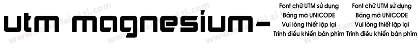 utm magnesium字体转换
